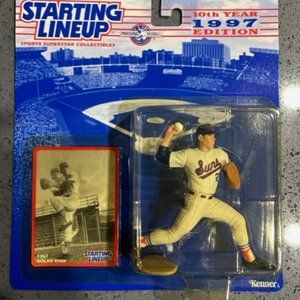 1997 Starting Lineup Nolan Ryan #21 Jacksonville Suns Figurine and Hologram Card